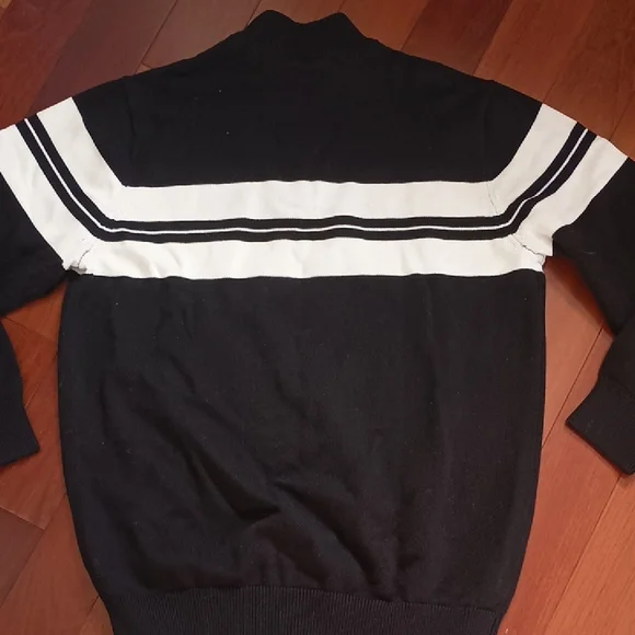 NWT Chaps XLT Men's Sweater in Black and White - Picture 2 of 6
